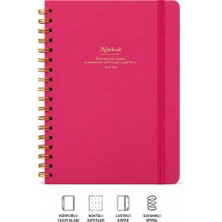 Mcreative Victoria's Journals Spiralli Sert Kapak Defter Canvas A5 100 gr 160 Sayfa Noktalı Defter
