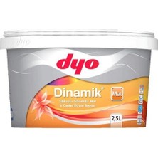 Dyo Dinamik Silikonlu Mat Iç Cephe Boyası 2,5 Lt 2,5 LT-2914 Yeni Fildişi