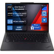 Lenovo Thinkpad P14S Gen 5 Amd Ryzen™ 7 Pro 8840HS 5.1ghz 16GB Ddr5 1tb SSD Amd Radeon 780M 14" Wuxga IPS 400NITS Windows 11 Pro Taşınabilir Bilgisayar W21MFS2MQ00PCB05
