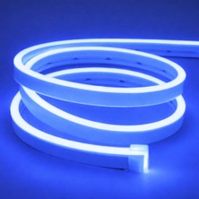 Sakin Enerji Neon Şerit LED 12V Volt Esnek Silikonlu Aydınlatma + Fiş Dahil Tak Çalıştır