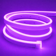 Sakin Enerji Neon Şerit LED 12V Volt Esnek Silikonlu Aydınlatma + Fiş Dahil Tak Çalıştır
