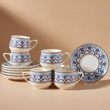 Karaca Firuze 6 Kişilik Kahve Fincan Takımı 90 ml