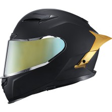 Scoyco FF871 Yaksha Motosiklet Kaskı Mat Siyah Spoiler Mod Full Face Kask