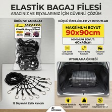 Solveks Elastik Bagaj Filesi 40X40CM --> 90X90CM