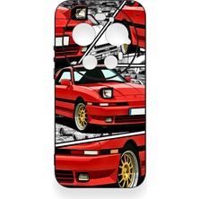 Vip Case Xiaomi Mi 17 Ultra Uyumlu Kırmızı Supra Desenli Silikon Kılıf
