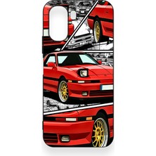 Vip Case Oppo A6T Uyumlu Kırmızı Supra Desenli Silikon Kılıf