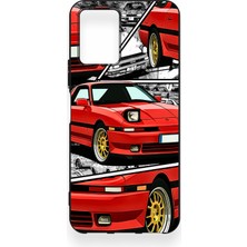 Vip Case Vivo Y33S Uyumlu Kırmızı Supra Desenli Silikon Kılıf