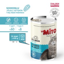 La Mito Jöleli Somonlu Yaş Kedi Maması 415GR x 12 Adet