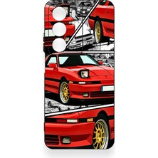 Vip Case Realme C75 Uyumlu Kırmızı Supra Desenli Silikon Kılıf