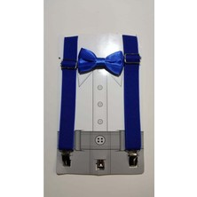 Nacar Store Erkek Çocuk 23NISAN Özel Gün Doğumgünü Kostüm Gösteri Pantolon Askısı & Papyon Takım