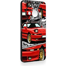 Vip Case Redmi A3 Uyumlu Kırmızı Supra Desenli Silikon Kılıf