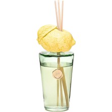 Missi Parlak Sırlı Sarı Seramik Limon Detaylı Çubuklu Oda Kokusu 400 Ml-Limon Çiçeği