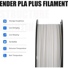 Creality Ender Pla Plus 1.75 mm 1 kg Beyaz Filament