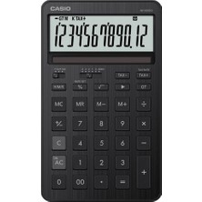 Casio JW-200DQ-BK 12 Hane Siyah Masa Üstü Hesap Makinesi