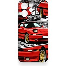 Vip Case Oppo Reno 15F Uyumlu Kırmızı Supra Desenli Silikon Kılıf