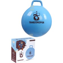 Trabzonspor Lisanslı 6-12 Yaş Çocuklar Için 55CM Zıp Zıp Eğlenceli Zıplama Egzersiz Aktivite Topu Pompa Hediyeli