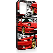 Vip Case Vivo Y21 Uyumlu Kırmızı Supra Desenli Silikon Kılıf