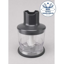 Braun MQ7045X / MQ9147X / MQ7025X / MQ7075X / MQ50813M / MQ55254 / MQ55755MBK / MQ9187XLI / MQ9195XLI Uyumlu Hazne Kapağı, Bıçak ve Hazne Seti