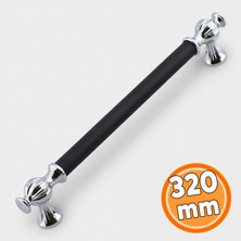 Nzb Çekmece Mutfak Mobilya Dolap Metal Dolabı Kapak Kulpu Kulpları Kulbu 320 mm 320 mm Krom Siyah