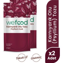 Wefood Karnıyarık Otu Tozu 200 gr 2'li Yüksek Lifli Vegan Besin Takviyesi