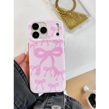 Edelfu iPhone 17 Pro Max Uyumlu - Yanları Şeffaf Arkası Parlak Kapak Desenli Koruyucu Telefon Kılıfı