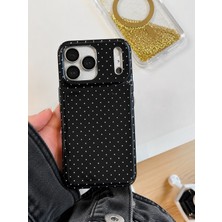 Edelfu iPhone 17 Pro Max Uyumlu - Yanları Şeffaf Arkası Parlak Kapak Desenli Koruyucu Telefon Kılıfı