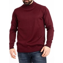 Nacar Store Erkek Ince Yün Yarım Boğazlı Triko Kazak