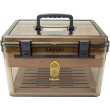 Lubinski Plexi -Sedir Şeffaf Puro Kutusu Humidor 100S