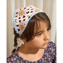 Talin Handmade El Yapımı Çiçek Motifli Çocuk Bandanası – Örgü Saç Bandı