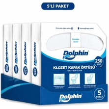 Dolphin Klozet Kapak Örtüsü 250'LI x 5'lipaket