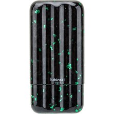 Lubinski Carbonfiber Puro Kılıfı Siyah-Yeşil 3lü (60RING)