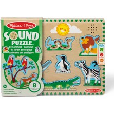 Melissa and Doug Ahşap Sesli Yapboz Hayvanat Bahçesi
