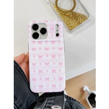 Edelfu iPhone 17 Pro Max Uyumlu - Yanları Şeffaf Arkası Parlak Kapak Desenli Koruyucu Telefon Kılıfı