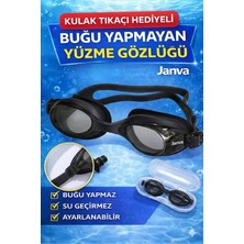 Premini Yüzme Gözlüğü, Su Geçirmez, Ayarlanabilir, Kulak Tıkaçı ve Hediyeli Set