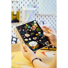 Mcreative Victoria's Journals A5 Spiralli Süresiz Ajanda-Planlayıcı  100 Gr. Ivory. 224 Sayfa.
