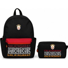 Zümrüt Kırtasiye Galatasaray Lisanslı 3 Bölmeli Sırt Çantası 26523+ Kalemlik 26524