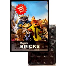 Funnigo Magnetic Brıcks Puzzle 100 Parça+Telefon Tutucu Set-12