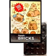 Funnigo Magnetic Brıcks Puzzle 100 Parça+Telefon Tutucu Set-8