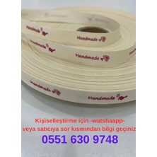 Sy Etiket Pamuklu 3 cm En-10 mt Uzunluk Etiketler ve Şeritler, Kişiselleştirilmiş Yazı Marka Etiketler