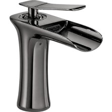 Dellora Edge Kısa Lavabo Bataryası Parlak Parlak-Füme