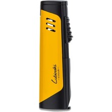 Lubinski Tek Torch Delicili Puro Çakmağı Sarı-Siyah LB-162