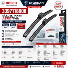 Bosch Orijinal 3397118908 13277083 Aerotwin Silecek Takımı 600/450 mm