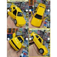 Oyuncak Sahili Bmw M3 Metal E30 Koleksıyon 1990 Model Araba Kapı Açılır Motor Fren Gaz Hız Sesleri Far Yanar Sarı