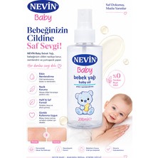 Nevin Klasik Bebek Yağı 200 ml - Sprey Başlıklı Yoğun Nemlendirici Bebek Masaj Yağı