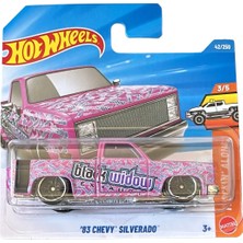 Hot Wheels 83 Chevy Silverado Pembe
