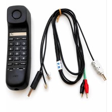 Karel Test Telefonu Siyah Kesmeli Kesmesiz Test Kablolu Yeni
