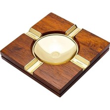 Lubinski Ahşap Metal Puro Küllüğü Gold 4lü LB-871