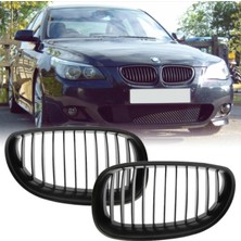 Gkl Bmw E60 2004-2009 Mat Siyah Ön Panjur Seti 51137027061/062