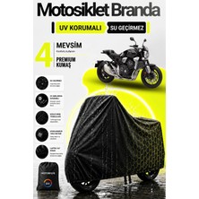 Motobros Motosiklet Brandası Motor Brandası Honda CB1000R Uyumlu BlackShield Siyah Su Geçirmez UV Korumalı Motor Örtüsü