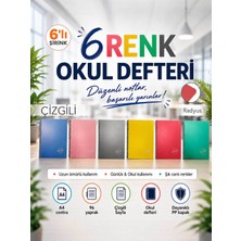 Icon Contra Pp Kapak Spiralli 96 Yaprak A4 Çizgili 6 Adet Defter